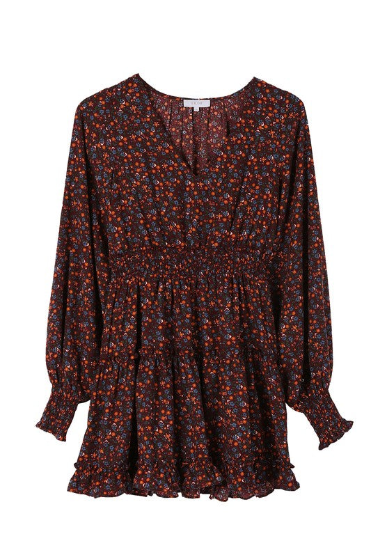 Dina floral mini dress