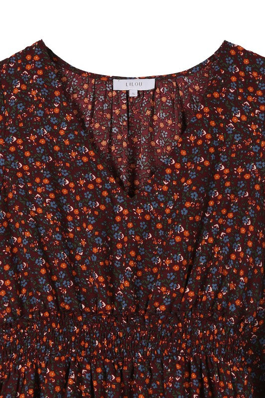 Dina floral mini dress