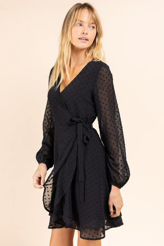 Daniella Long Sleeve Wrap Dress