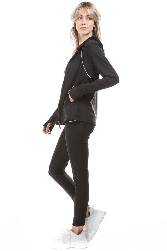 3 Piece Jacket Activewear Set