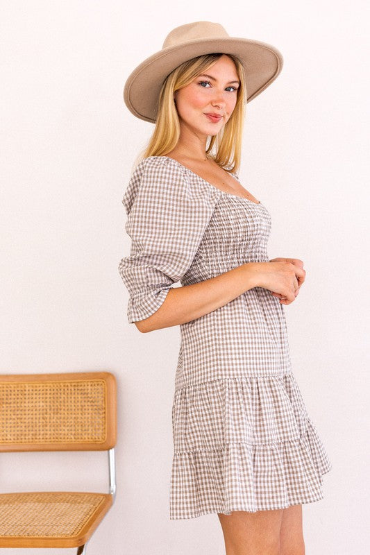 Yvonne Smocked Top Tiered Dress
