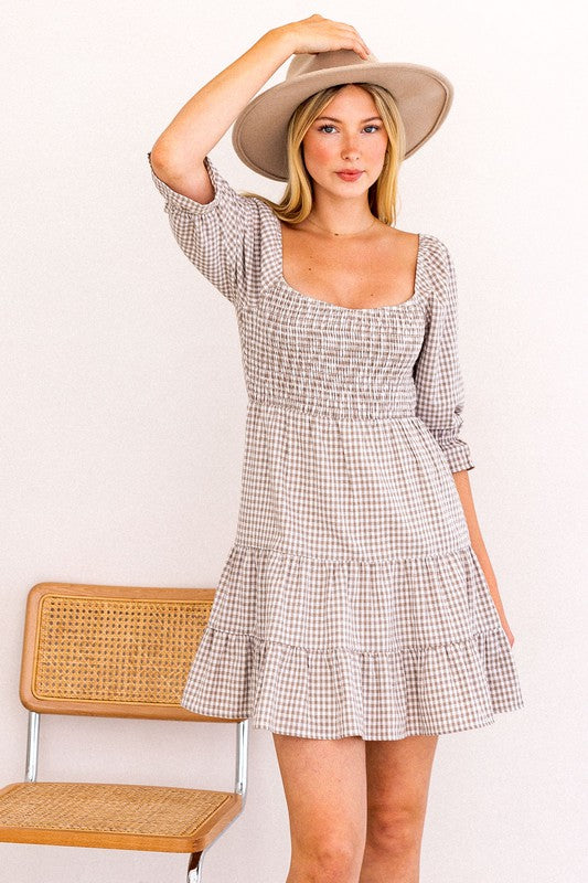 Yvonne Smocked Top Tiered Dress