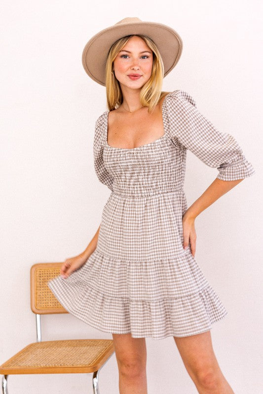 Yvonne Smocked Top Tiered Dress