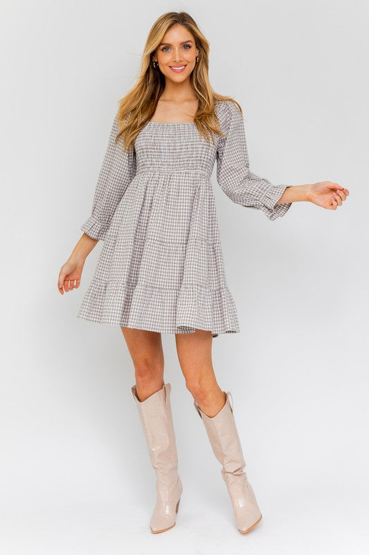 Yvonne Smocked Top Tiered Dress