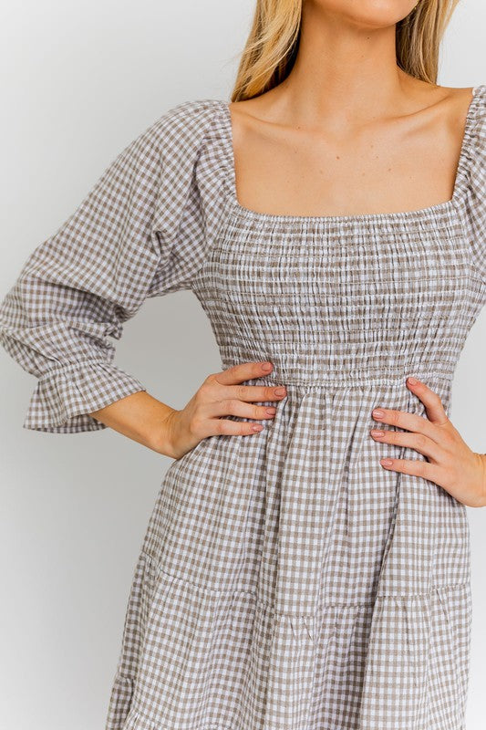 Yvonne Smocked Top Tiered Dress