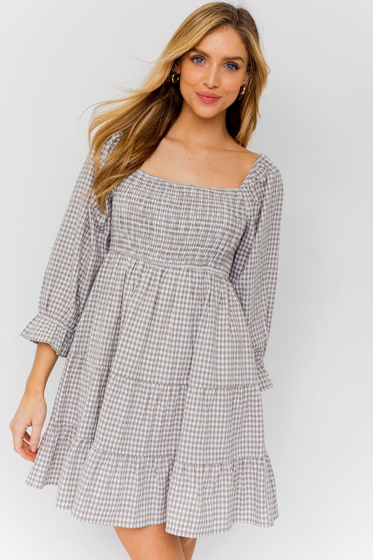Yvonne Smocked Top Tiered Dress