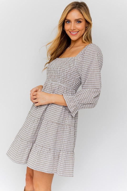 Yvonne Smocked Top Tiered Dress