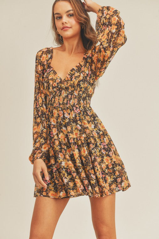 Adele Floral Mini Dress