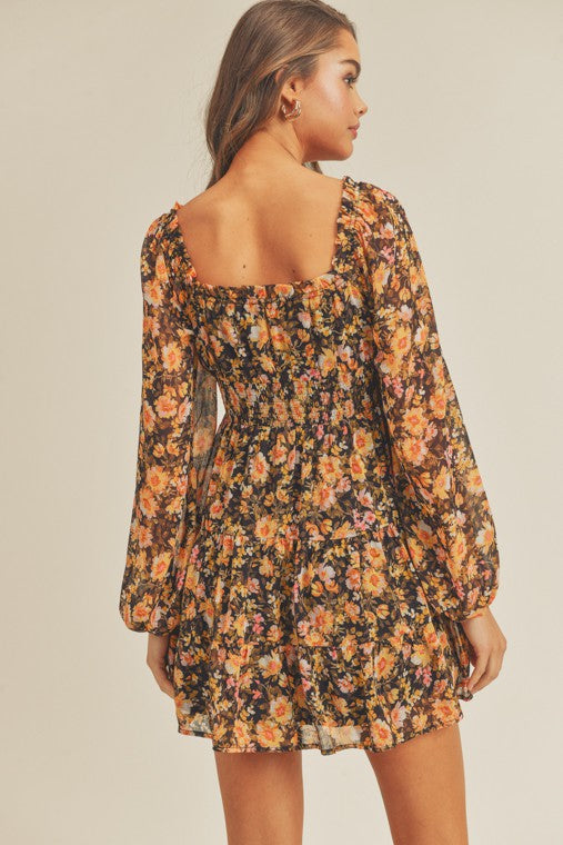 Adele Floral Mini Dress
