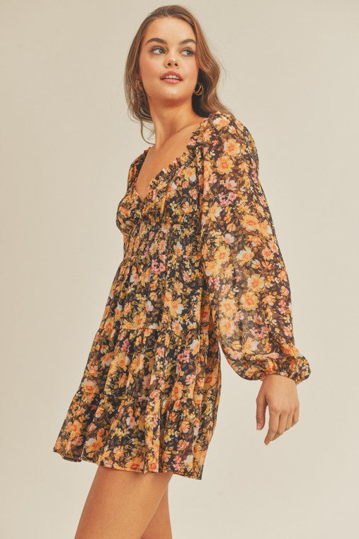 Adele Floral Mini Dress