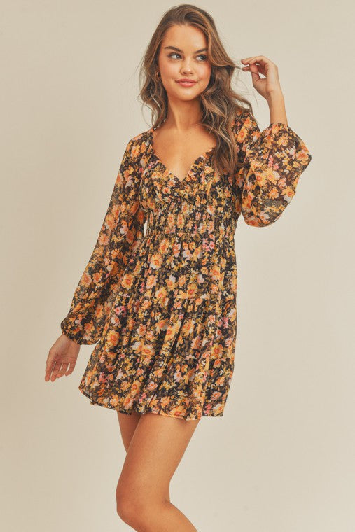 Adele Floral Mini Dress