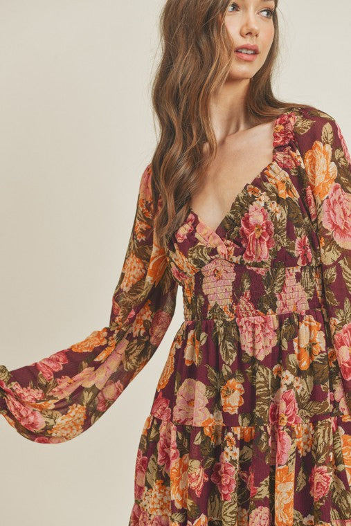 Adele Floral Mini Dress