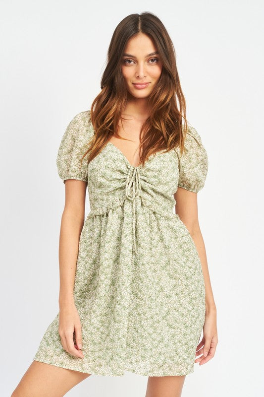 Cassie Floral Print Mini Dress