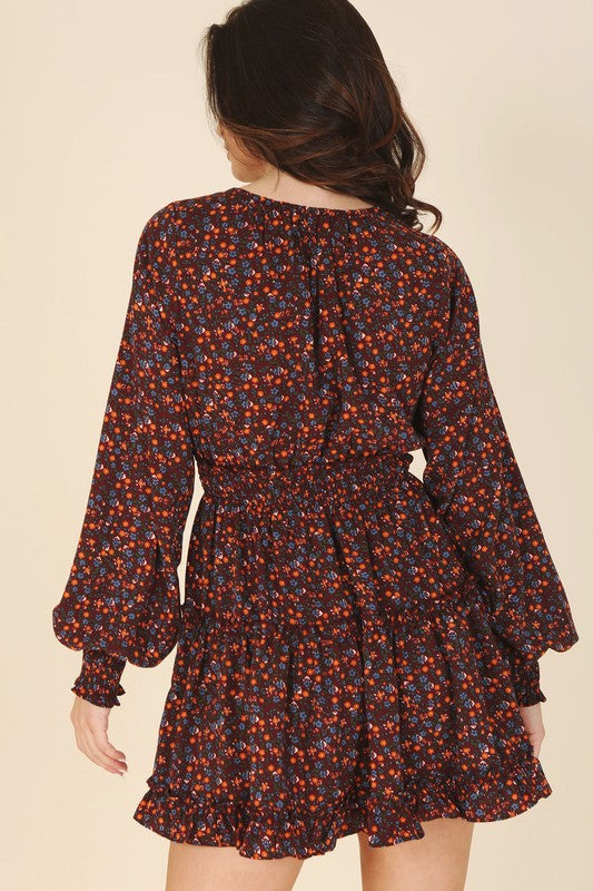 Dina floral mini dress