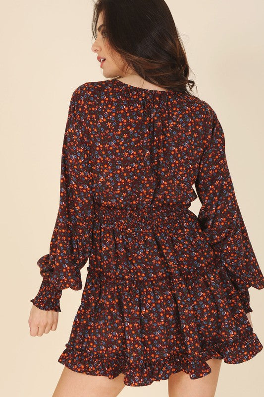 Dina floral mini dress