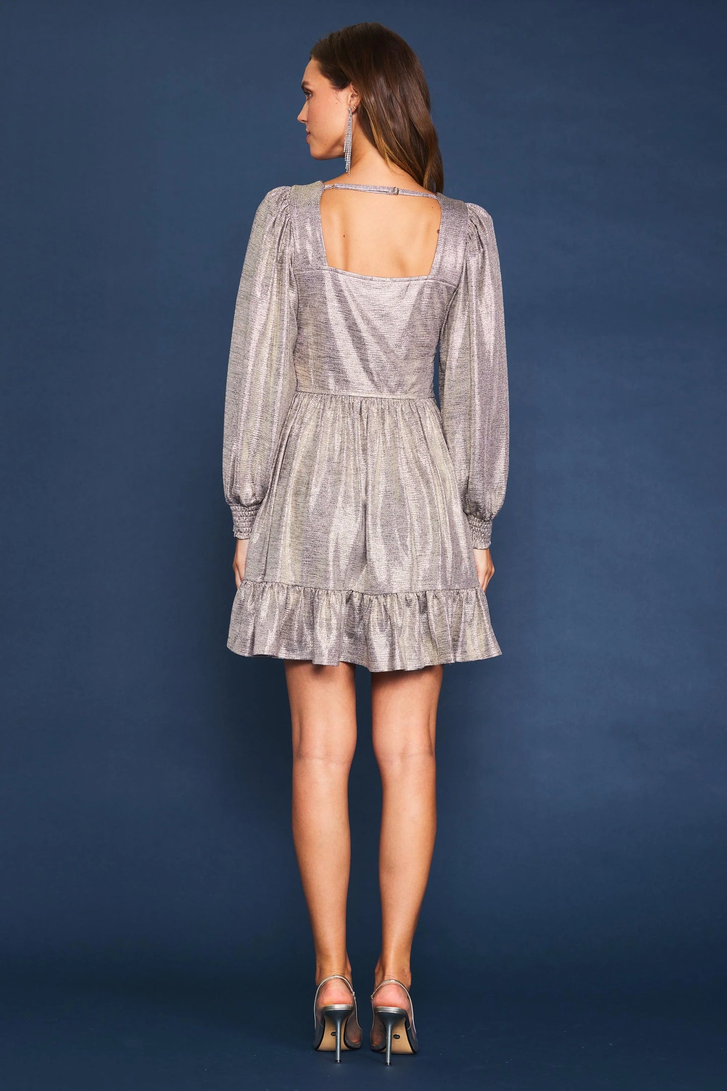 Metallic Champagne Dress