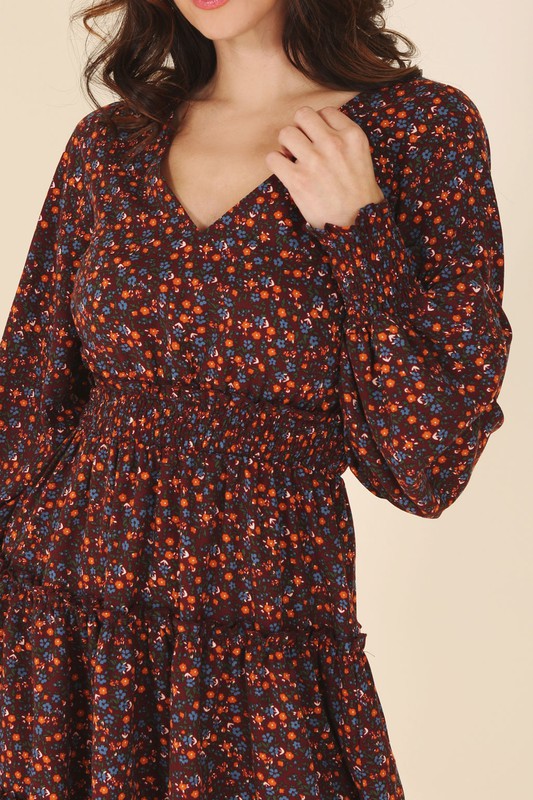 Dina floral mini dress