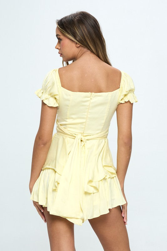 Hello Summer Yellow Romper