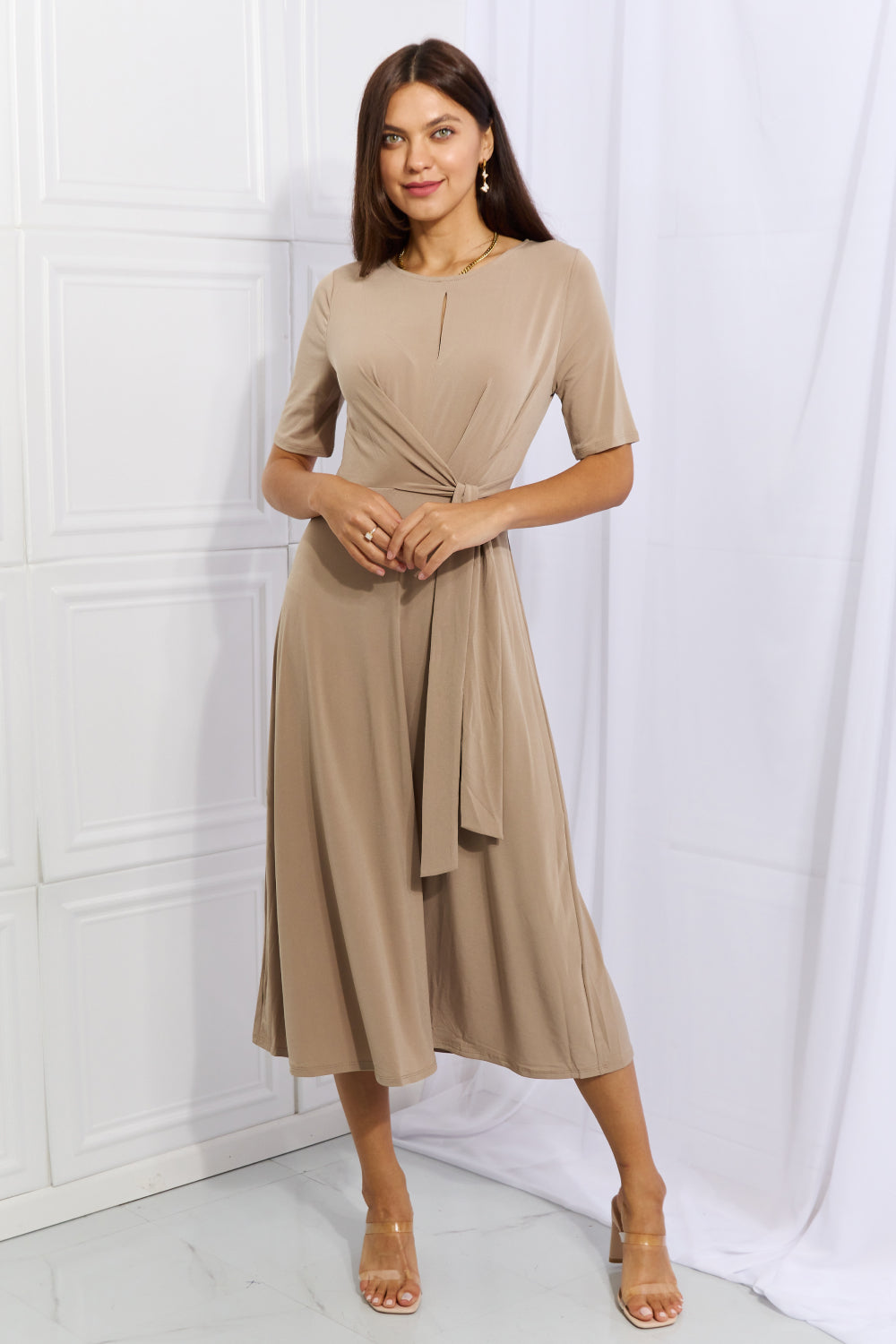 Denise Put In Work Wrap Midi Dress