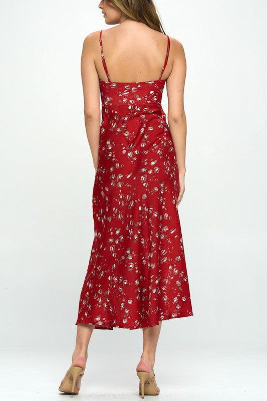 Satin Floral Maxi
