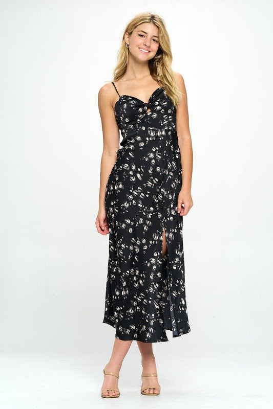Satin Floral Maxi