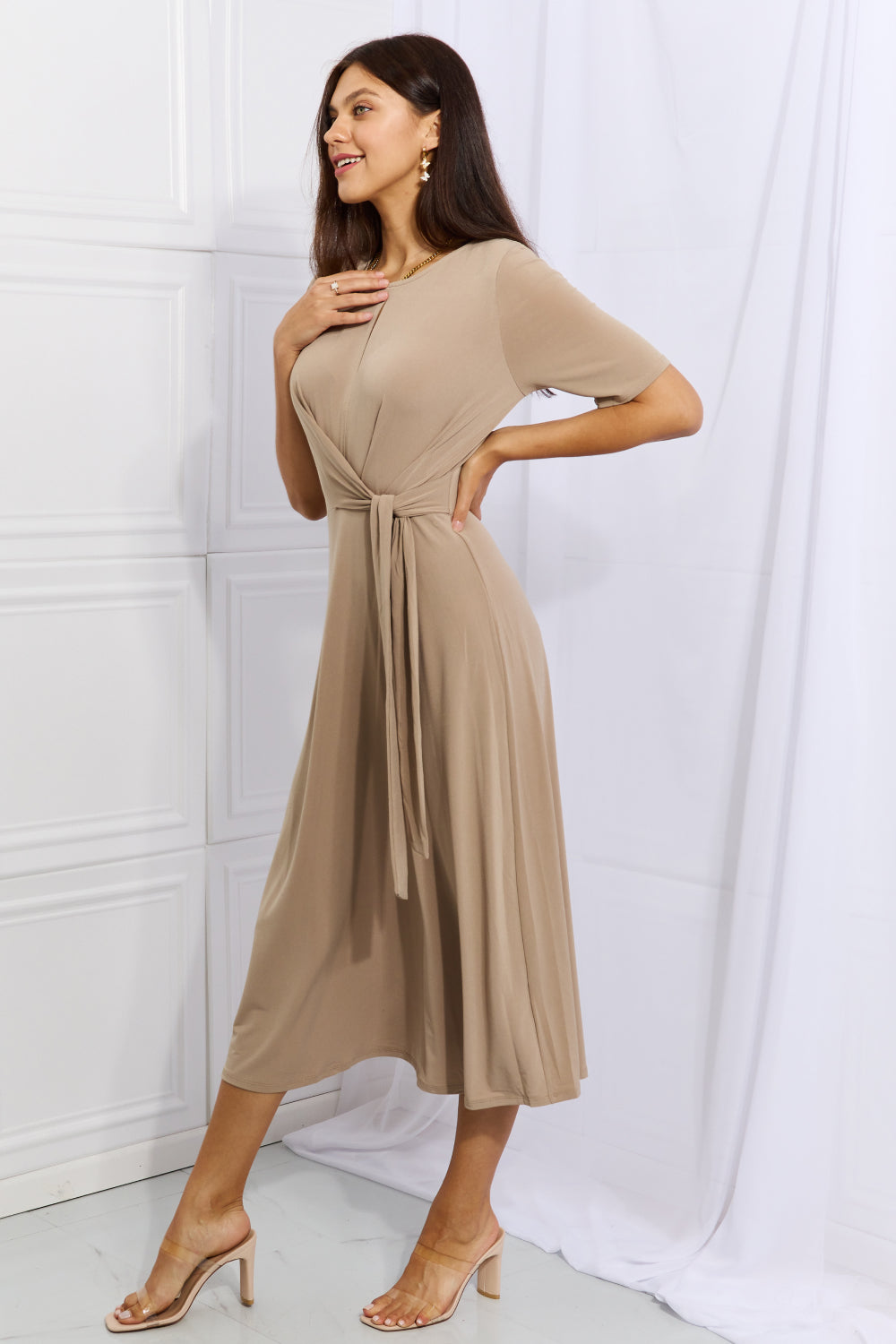 Denise Put In Work Wrap Midi Dress