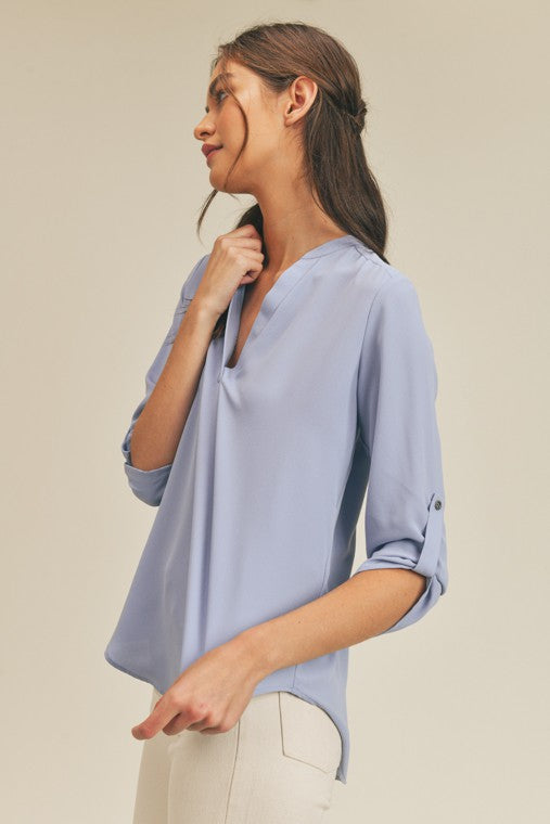 Linda V Neck Top