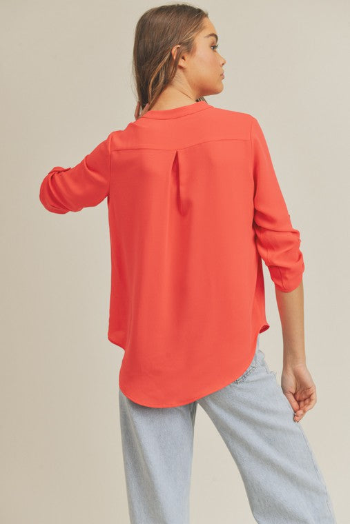 Linda V Neck Top