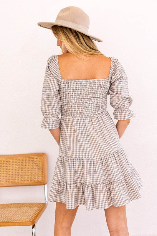 Yvonne Smocked Top Tiered Dress