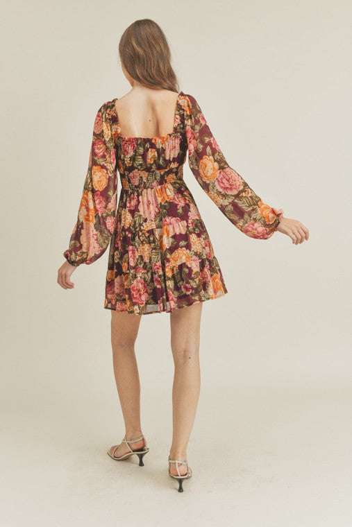 Adele Floral Mini Dress