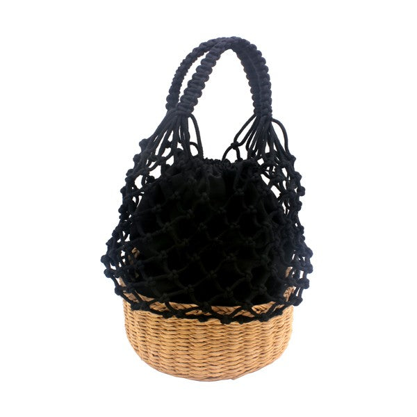 KNIT BASKET BAG