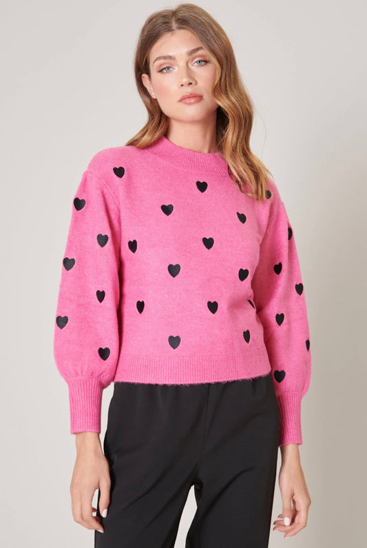 Cross My Heart Embroidered Sweater